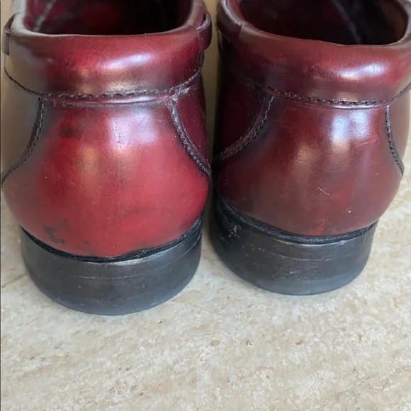 COLE HAAN Tassel Loafers, with fringe,maroon, Leather, Classic 9M EUC - Picture 10 of 17